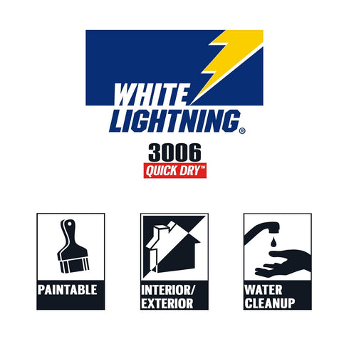 3006 Quick Dry All Purpose Adhesive Caulk White...