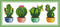 HUKI Cactus Pattern Stamped Cross Stitch Kits for Adults 11CT Counted Cross Stitch Kits for Beginners Embroidery Kits with Cloth, Needles, Floss...