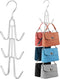 ZEDODIER Purse Hanger Organizer for Closet, 2 Pack Hanging Bag Holder, Keeping Purses Visible and in Good Condition, Metal Handbag Storage Hook Ba...