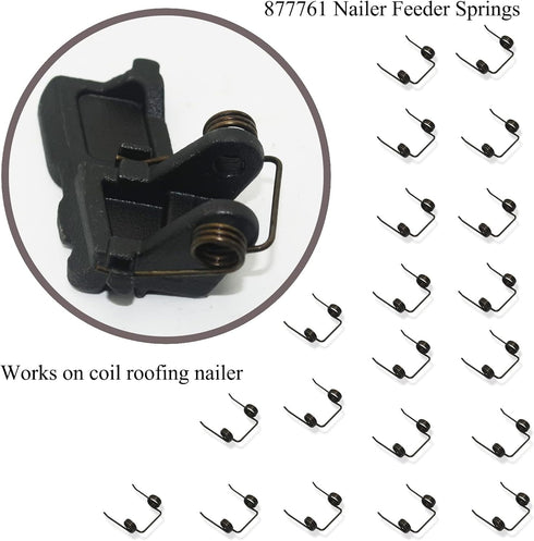 20 Pcs 877761 Nailer Feeder Springs for Coil Roofing Nailer, Fit NV45AA, NV45AB, NV45AB2, NV45AB2S, NV45AE Coil Nailers...