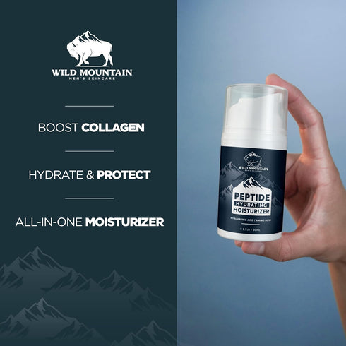 Peptide Moisturizer for Men - Mens Face Moisturizer - Face Moisturizer for Men - Mens Moisturizer - Mens Facial Moisturizer - Mens Face Lotion - F...