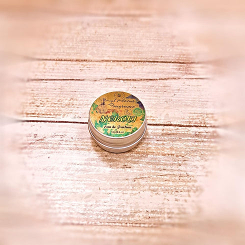 NEROLI Perfume - Eau de Parfum - Solid Balm - Natural Essential Oils Aromatherapy Fragrance (Orange Blossoms, Citrus Aurantium, Tuberose, Mandarin...