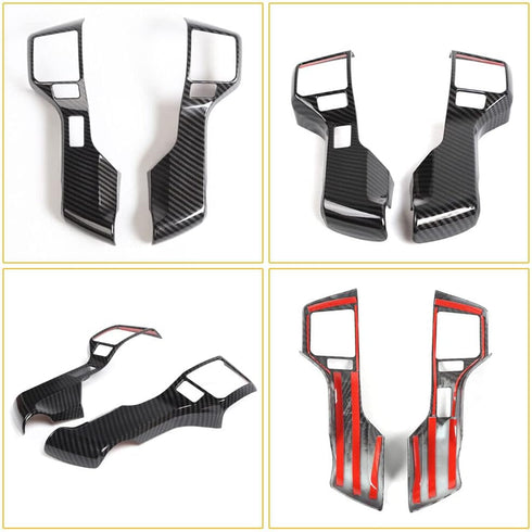 Voodonala for 4runner Steering Wheel Cover Decoration Trim fit Toyota 4runner SUV 2010-2019(Carbon Fiber Grain)...