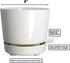 HBServices USA 8" Self Watering + Self Aerating High Drainage Deep Reservoir Round Plant Pot, Maintains Healthy Roots, for Indoor & Outdoor & Wind...