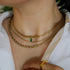 18K Gold Filled Vintage Choker Necklaces for Women Waterproof Gold Choker Necklace Anti Tarnish Gemstone Zircon Rectangle Pendant Necklace...