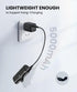 Small Portable Battery Charger for iPhone, Little Battery Pack with Metal Stand/100%-0% LCD Display/Back LED Flashlight Mini Power Bank Charger fo...