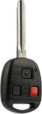 Car Key Fob Keyless Entry Remote fits Toyota 2008-2009 FJ Cruiser, 2003-2007 Land Cruiser (HYQ1512V)...