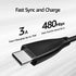 TOZO USB-C to USB-A Charging Cable HT1 HT2 Headphone T6 T10 A1 T12 A3 A2 OpenEgo OpenBuds NC2 NC7 NC9, W1 W3 Wireless Charger, PA2 PA1 Speaker, Al...
