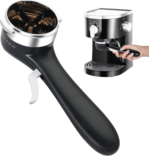 Espresso Coffee Machine Cleaning Brush 360° Cleaning Push-Up Coffee Maker Brush Cleaning Totally Enclosed Cleaning Espresso Machine Cleaning Brist...