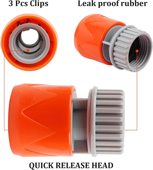 2 Pieces Plastic Garden Hose Connector, Quick Coupler 3/4"GHT Female for Pool Vacuum Jet Underwater Cleaner & Pool Leaf Vacuum...