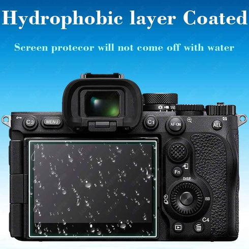 Screen Protector for Sony Alpha A7R V 7R V A7RV Camera & Hot Shoe Cover, 0.3mm 9H Hardness Tempered Glass Cover Anti-Scrach Anti-Fingerprint Anti-...