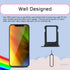 for iPhone 13 Black SIM Card Slot Replacement Single SIM Version Card Tray Holder Adapter with Waterproof Rubber Ring Repair Tool Fix Kit SIM Ejec...