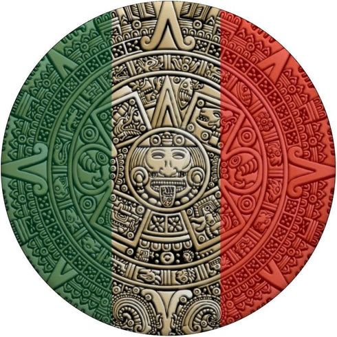 Mexico National Flag- Calendar Aztec-Mexican Culture PopSockets PopGrip: Swappable Grip for Phones & Tablets PopSockets Adhesive PopGrip...