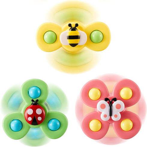 Spinner Toys for Babies Suction Spinners Baby|Suction Cup Spinning Toys for Toddlers 1-3|Toys for 1 Year Old Boy Baby Bath Toys for Kids Ages 1-3...