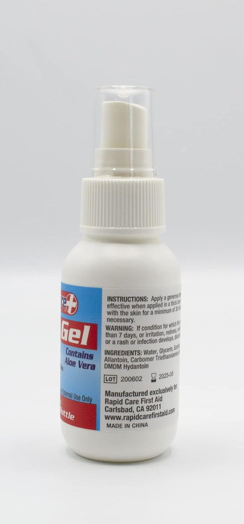 Rapid Care First Aid 600-2 Burn Gel Spray, Relieves Pain, Cools & Soothes Burns and Scalds, Revitalizes Skin, 2 oz Bottle, Pack of 2...