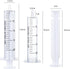 5pcs 20ml/cc Plastic Syringes with Caps for Industry Lab Pet Feeding...