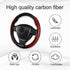 Steering Wheel Cover, Segmented Steering Wheel Protector, Carbon Fiber Anti-Slip and Durable Butterfly Cover, Universal Car Interior Accessories F...