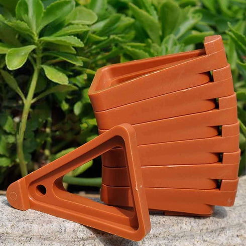 12Pcs Potted Plant Stand,Invisible Flower Pot Risers,Plastic Pot Feet Triangle Flower Planter,for Indoor And Outdoor Plant Pots...