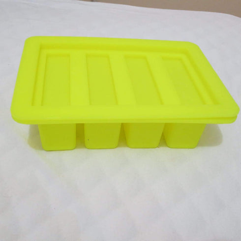 butter molds Large 4 Cavities Silicone butter mold Pudding & Jello Shot Mold butter stick molds,Cheesecake, butter mold with lid Product Dimension...