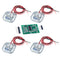 4pcs Load Cell 50kg Half Bridge Strain Gauge Human Body Digital Scale Weight Sensor + 1pc HX711 Amplifier AD Module for Arduino...