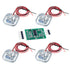 4pcs Load Cell 50kg Half Bridge Strain Gauge Human Body Digital Scale Weight Sensor + 1pc HX711 Amplifier AD Module for Arduino...