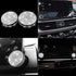 LECART Bling Volume Knob Cover Fit for Honda Accord 2018 2019 2020 Car Interior Bling Accessories Metal Sound Switch Knob Caps Silver Pack of 2...