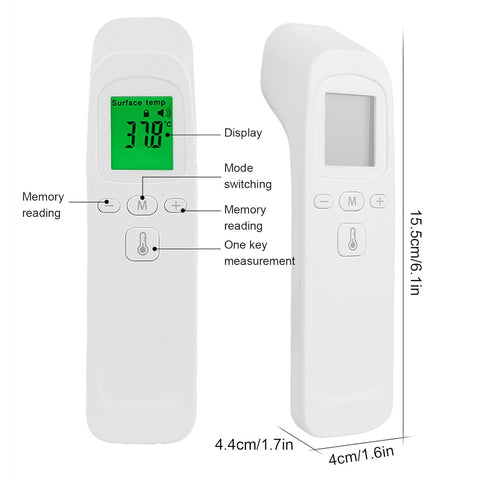 Thermometer for Adults and Baby, Forehead Digital Thermometer, Non Infrared Thermometer, Accurate Reading and High Temperature Alarm, Memory Recal...