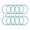 uxcell Fluorine Rubber O-Rings, 50mm OD 45.2mm ID 2.4mm Width FKM Seal Gasket for Machinery Plumbing, Green, Pack of 10...