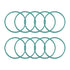 uxcell Fluorine Rubber O-Rings, 50mm OD 45.2mm ID 2.4mm Width FKM Seal Gasket for Machinery Plumbing, Green, Pack of 10...