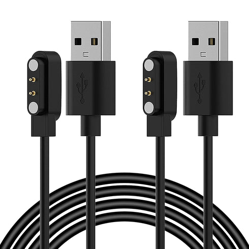 E ECSEM Charger Intended for Bassizo K55/LIGE K55/EIGIIS K55, Magnetic Charging Cable Cord for EIGIIS/Bassizo/LIGE K55 Smartwatch Accessories Blac...