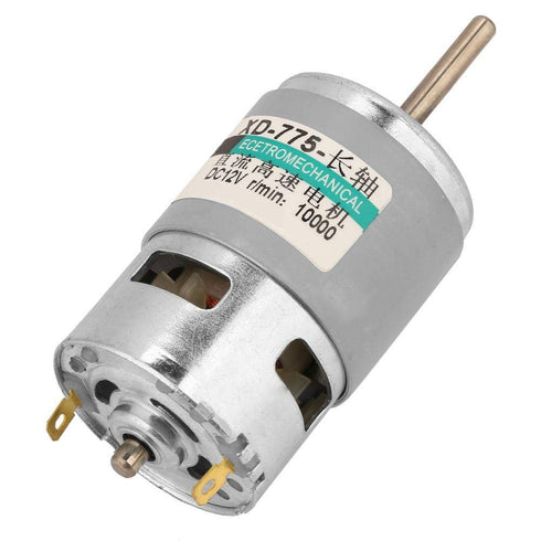 775 DC Motor, 12v High Power Extension Shaft DC Motor (12V 10000RPM)...