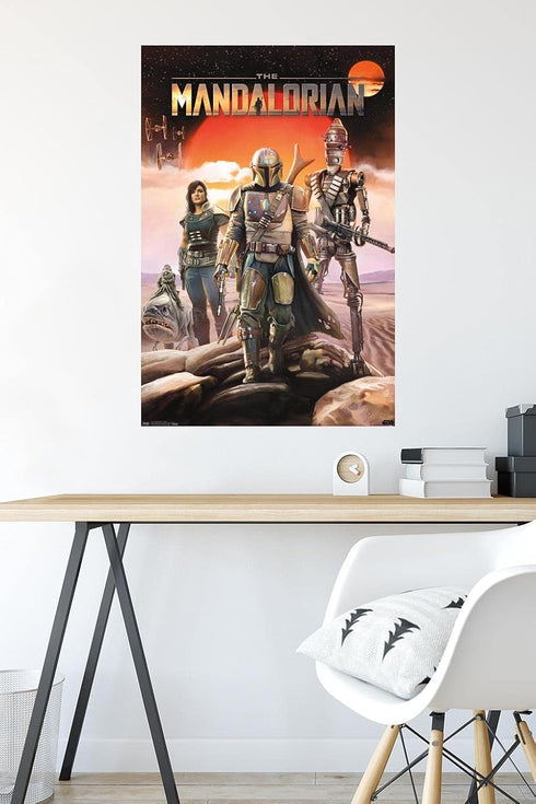 Trends International Star Wars: The Mandalorian - Group Wall Poster, 22.375" x 34", Unframed Version...