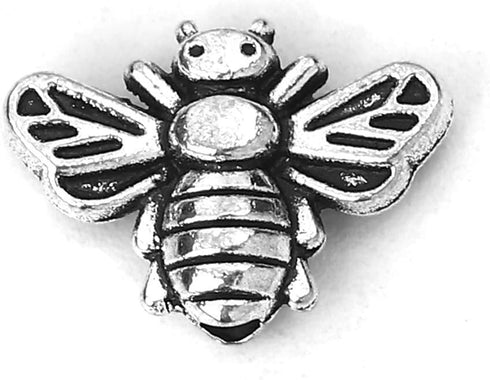 JGFinds Bee Charms Spacer Beads - 95 Pack, 1.3mm Hole, DIY Craft Keychain, Jar Charms and Bee Embellishments, Bulk Jewelry Making Supplies (Bumble...