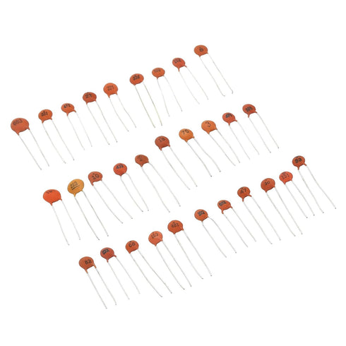 PATIKIL Ceramic Capacitor Assorted Kit, 300pcs 2pf to 0.1nf104 30 Values 50V Assortment in a Storage Bag Repair Replacement for Industrial Electri...