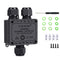 Junction Box Outdoor Waterproof Electrical Box, 3 Way Plug Line Plastic External Junction Box, Electric Power Cord Boxes Suitable for Outdoor Ligh...