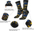 AOYEGO Baseball Funny Socks Wooden Bat and Ball Novelty Casual Crew Socks Contrast Color Design for Women Men Gift...