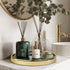 Makeup Perfume Organizer Round Bathroom Vanity Tray Decorative Dresser Tray Countertop Organizer Tray for Cosmetics,Green...