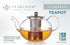 Teabloom Florence Glass Teapot – Heatproof Glass with Removable Stainless Infuser – Stovetop Safe – Tea for One or Two – 24 oz / 700 ml (2-3 Cups)...