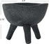 Creative Co-Op Boho Terracotta Footed Planter, Matte Black...