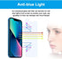 GLASS-M Anti-Blue Light Screen Protector for iPhone 13 Mini, Eye Protection 9H Tempered Glass, Full Coverage Anti Blue Ray Glass Screen Cover, Blu...