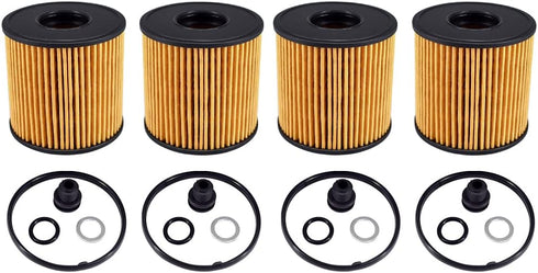26350-2J000 Engine Oil Filter Fit for 2021-2024 Hyundai Elantra 2.0L 2020-2024 Sonata 2.0L Hybrid (4PCS)...