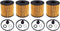 26350-2J000 Engine Oil Filter Fit for 2021-2024 Hyundai Elantra 2.0L 2020-2024 Sonata 2.0L Hybrid (4PCS)...