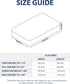 Cathay Home Single Flat Sheet, King (102" x 105"), Cream...