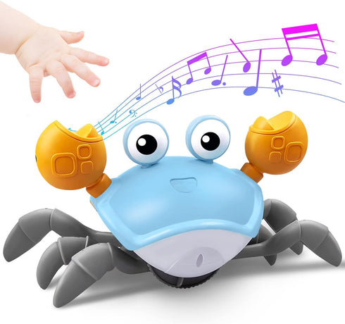 Crawling Crab Baby Toy,Tummy Time Toys Equipped with LED Lights and Music,Early Learning Educational Toys,Birthday Toy for Infant Toddler Boy Girl...