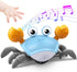 Crawling Crab Baby Toy,Tummy Time Toys Equipped with LED Lights and Music,Early Learning Educational Toys,Birthday Toy for Infant Toddler Boy Girl...