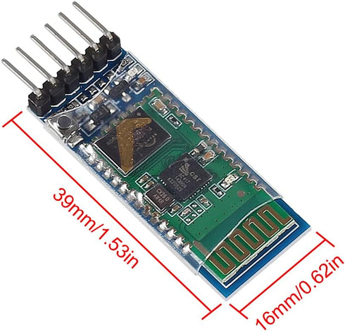 4PCS Bluetooth Module BT Modules 6 Pin Wireless RF Transceiver Long Range Bluetooth Transceiver for Arduino (HC-05)...