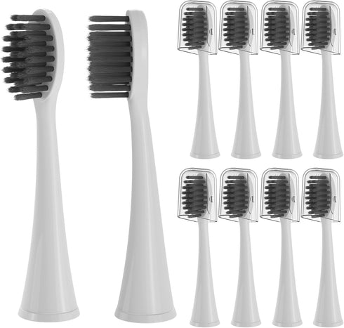 10 Pack Replacement Toothbrush Head Compatible with Burst Electric Toothbrush, YMPBO Toothbrush Heads for Burst Sonic Toothbrush, Deep Cleaning Br...