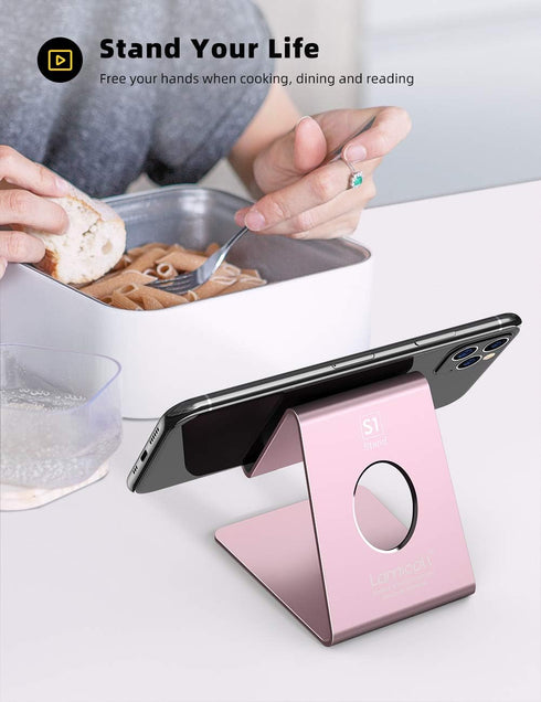 Lamicall Cell Phone Stand, Phone Cradle : Phone Dock, Holder Compatible with Phone 12 Mini 11 Pro XS Max XR X 6 6s 7 8 Plus 5 5s 5c and All Other ...