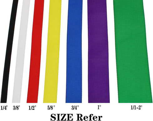 Solid Grosgrain Ribbon 100 Yard Each Roll 100% Polyester (3/4", Black)...