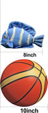 ZHONGXIN MADE Super Cute Tropical Fish Atlantic Plush Toy - 7 inch Simulation Deep Sea Acanthurus Coeruleus Blue Hanging Spiny Fish Stuffed Animal...